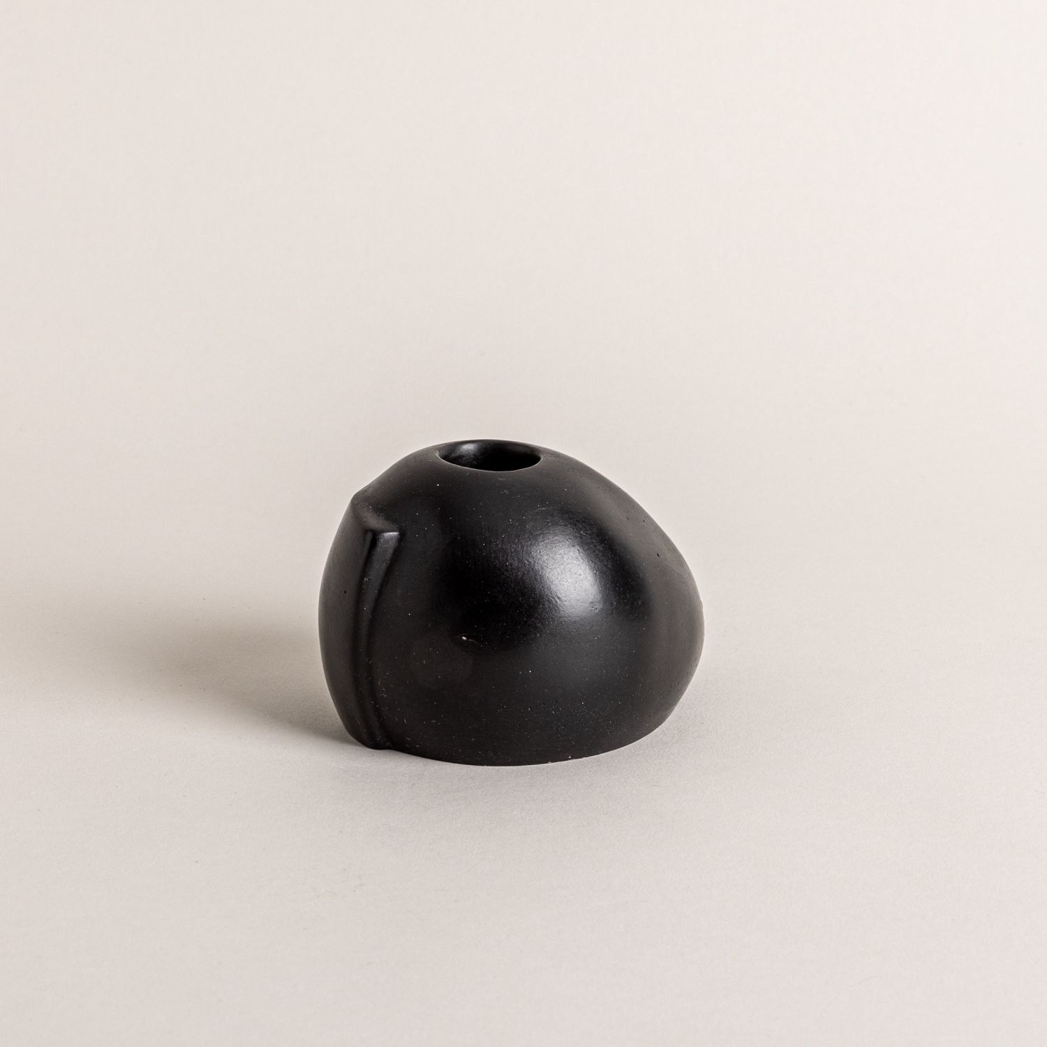 Short Nesting Candle Holder- Black