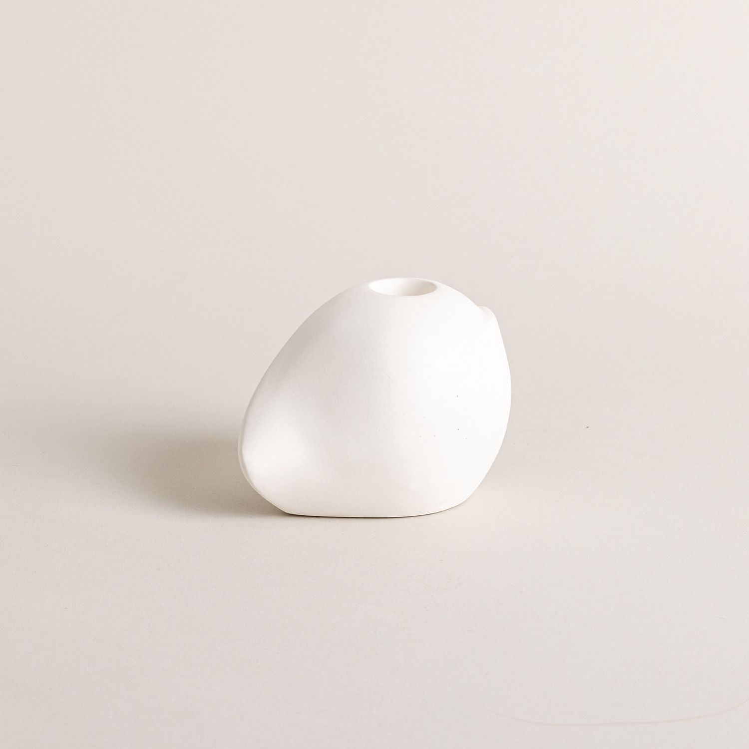Short Nesting Candle Holder-White