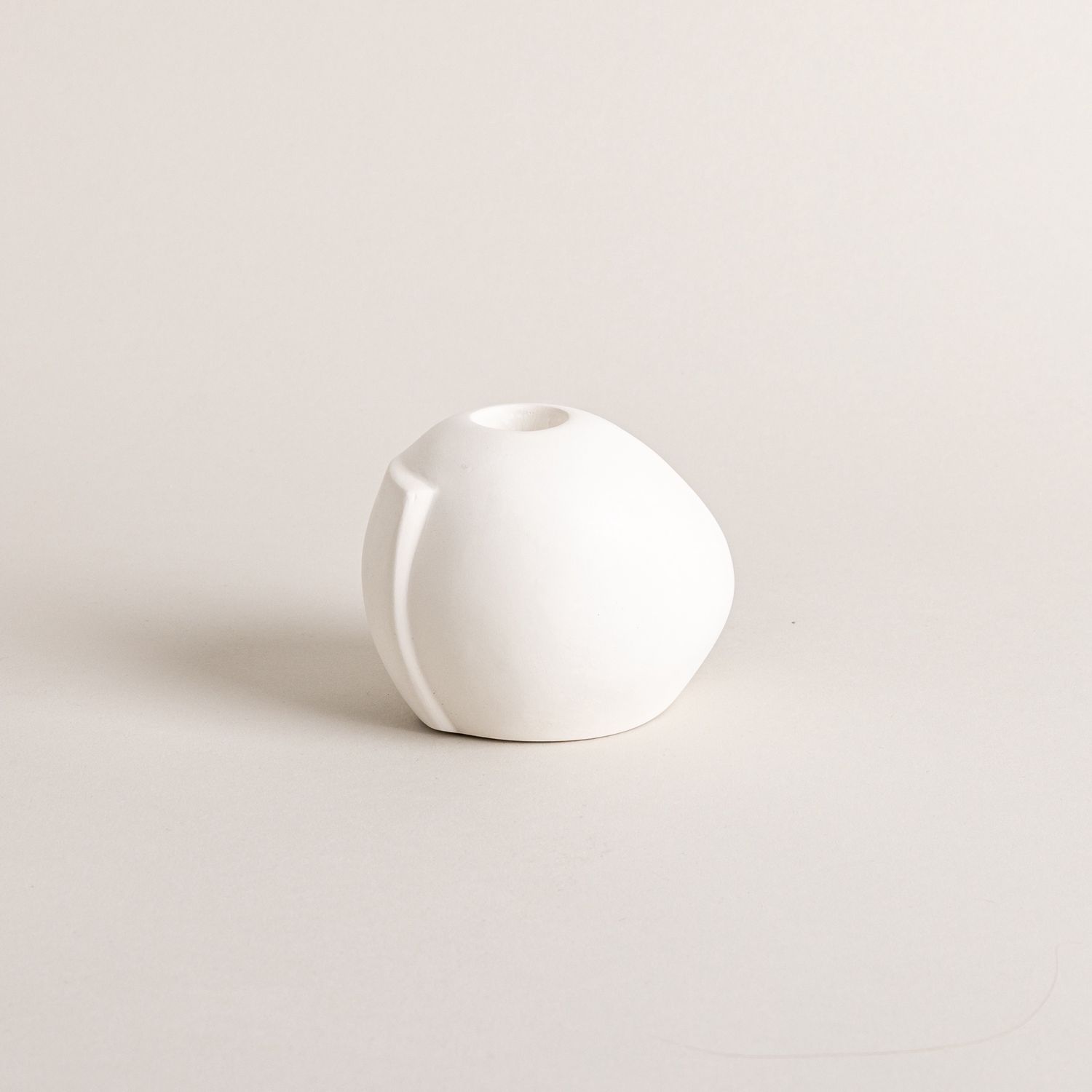 Short Nesting Candle Holder-White