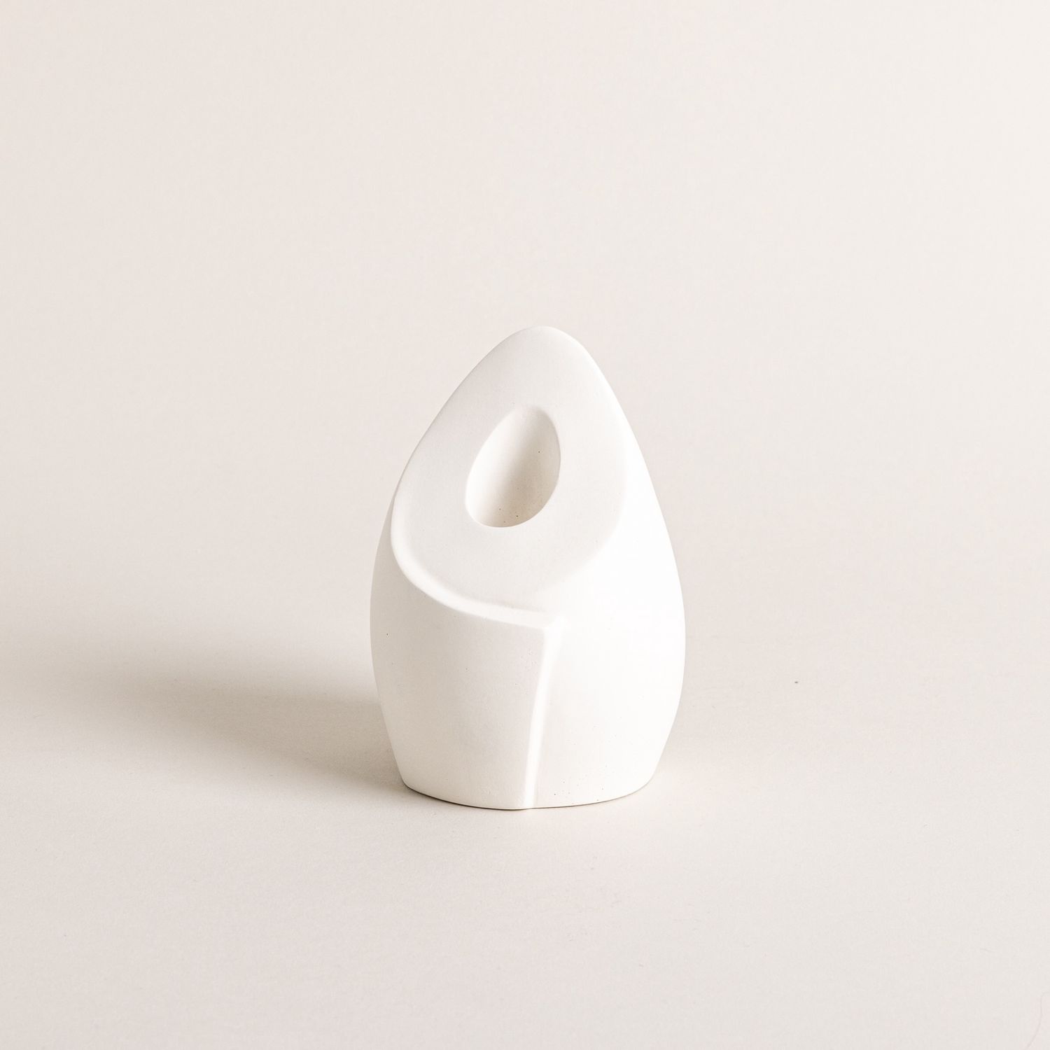 Tall Nesting Candle Holder-White