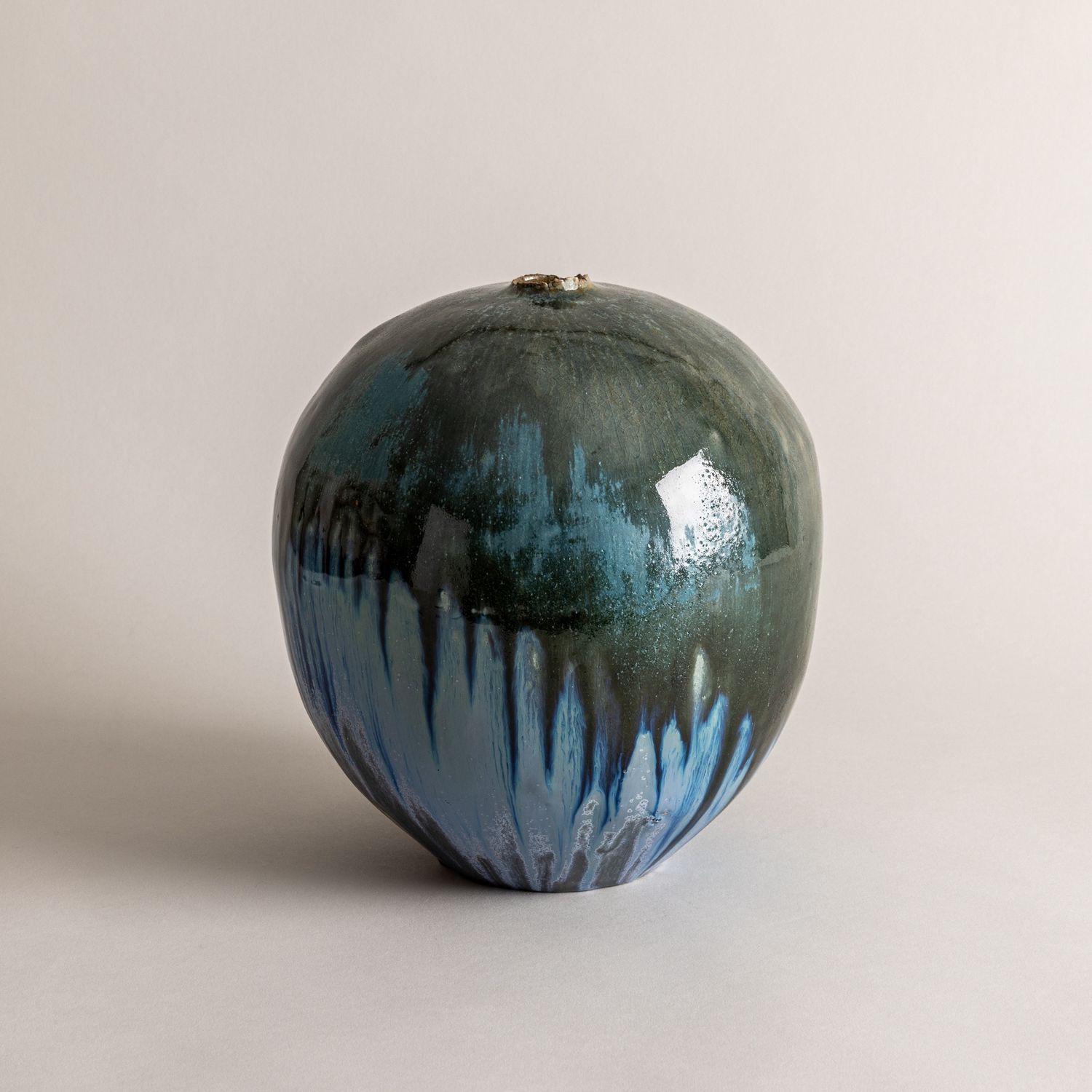 Teal Stoneware Vessel n. 6