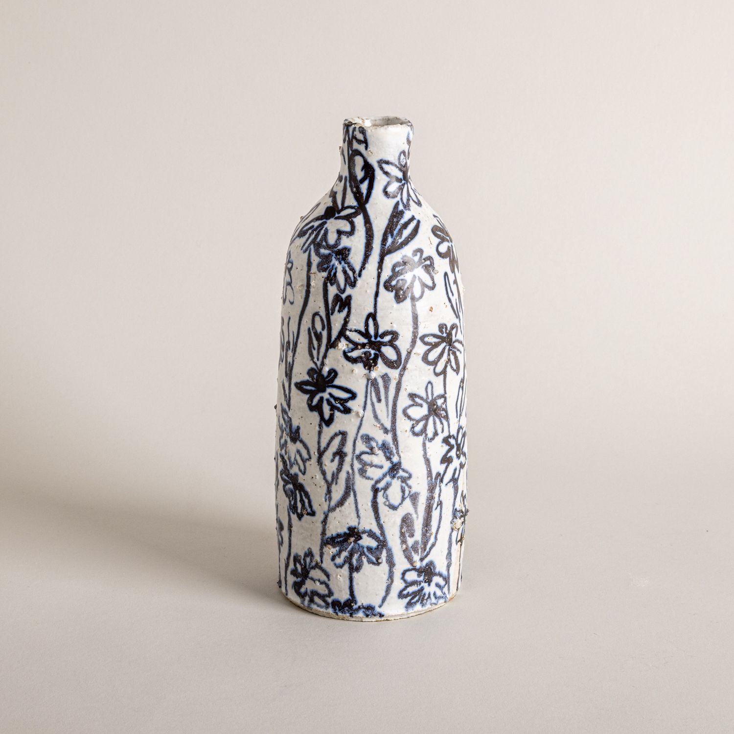 Floral Stoneware Vessel n. 5