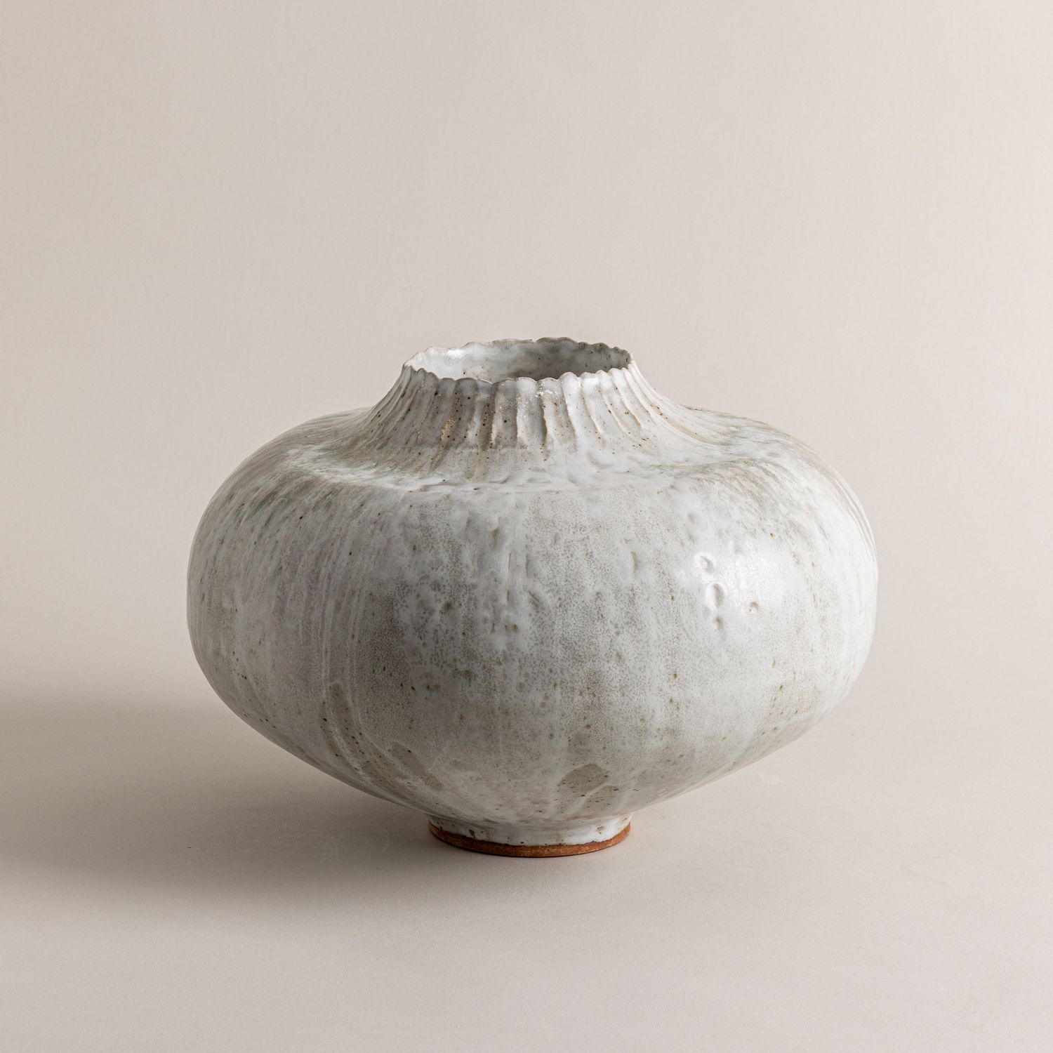 Large White Stoneware Vessel n. 14