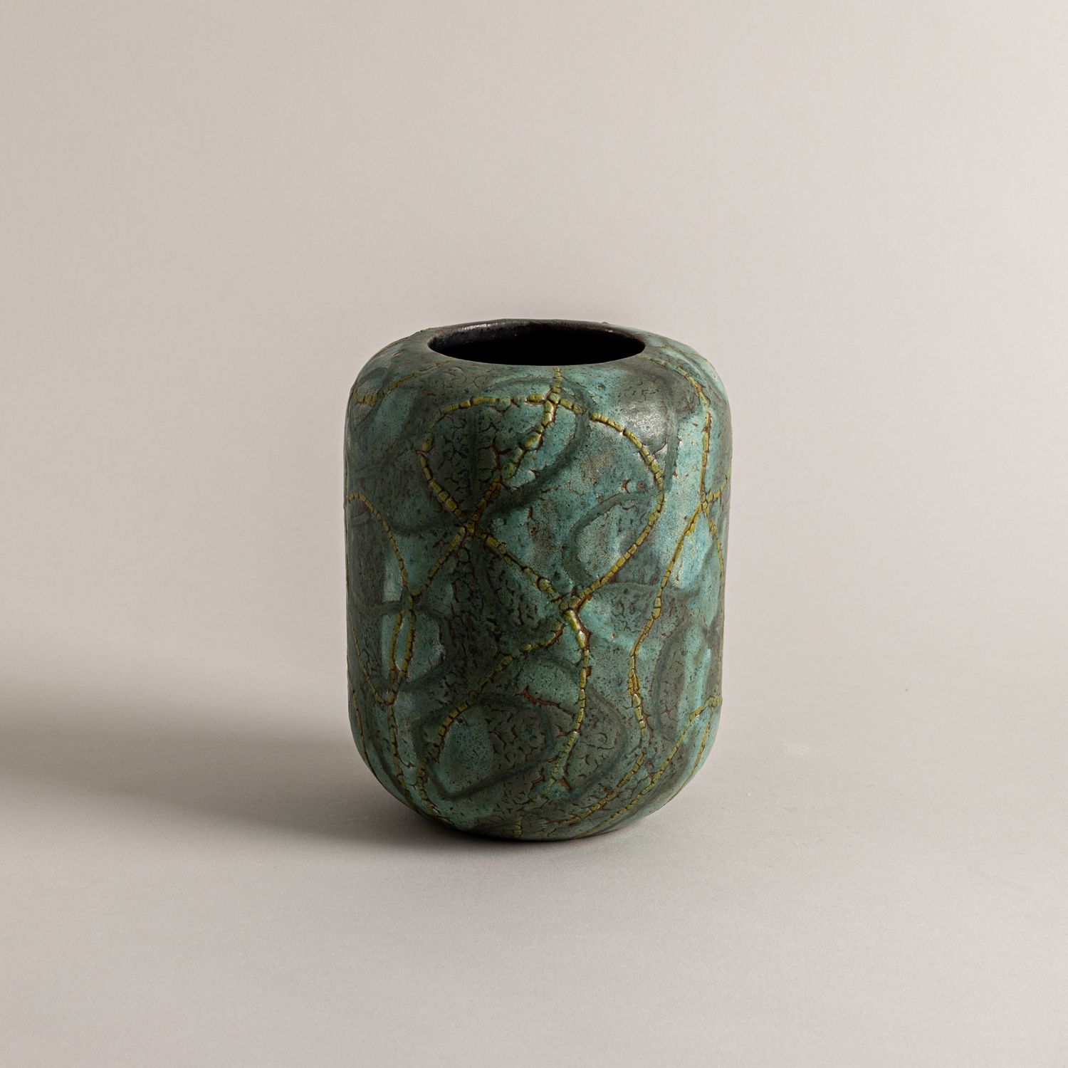 Green and Yellow  Graffiti Vessel n. 1