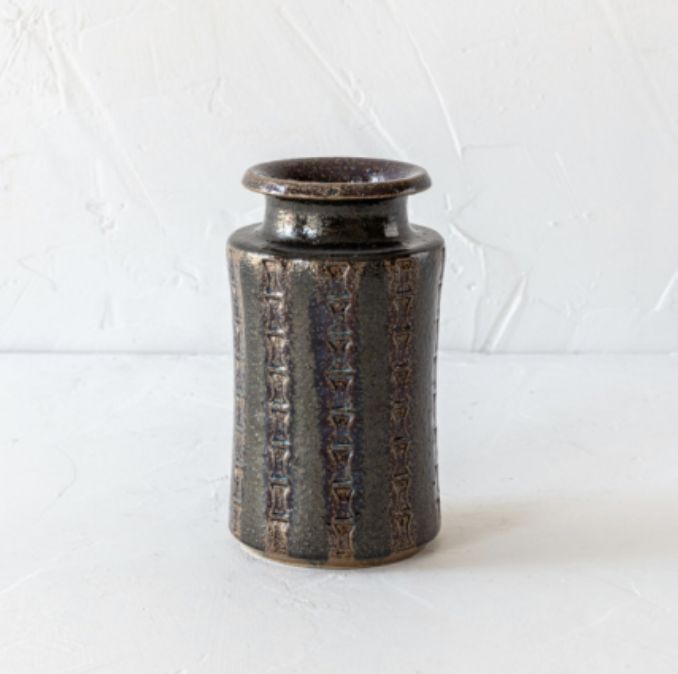 Dark Green Bamboo Vessel