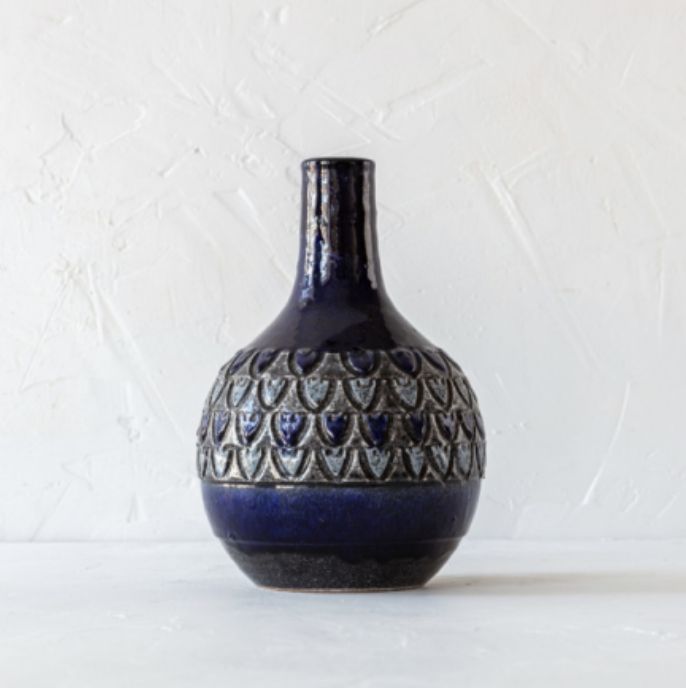 Cobalt Ceramic Vase