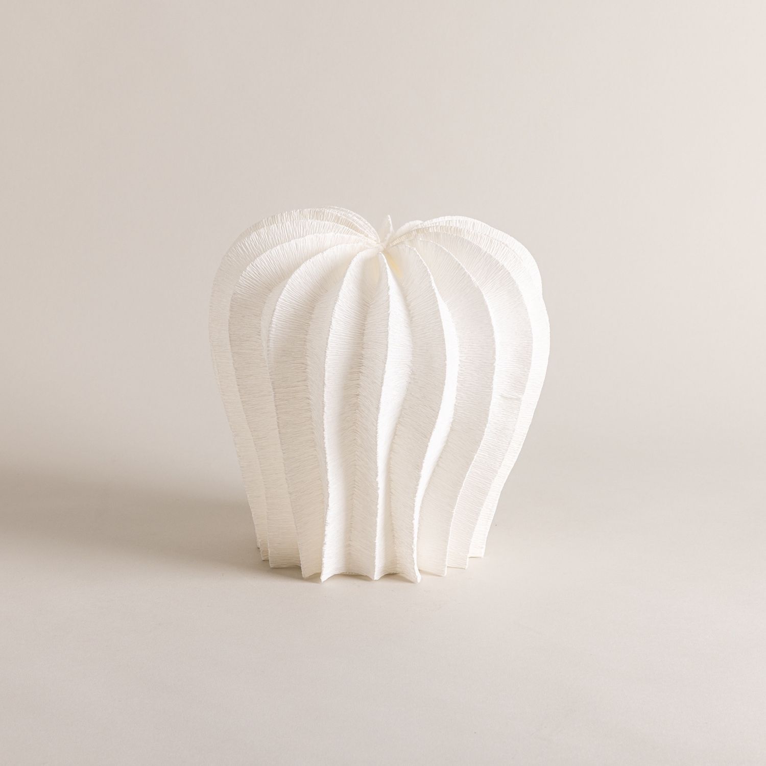 Rounded Mushroom Paper Light Sculpture