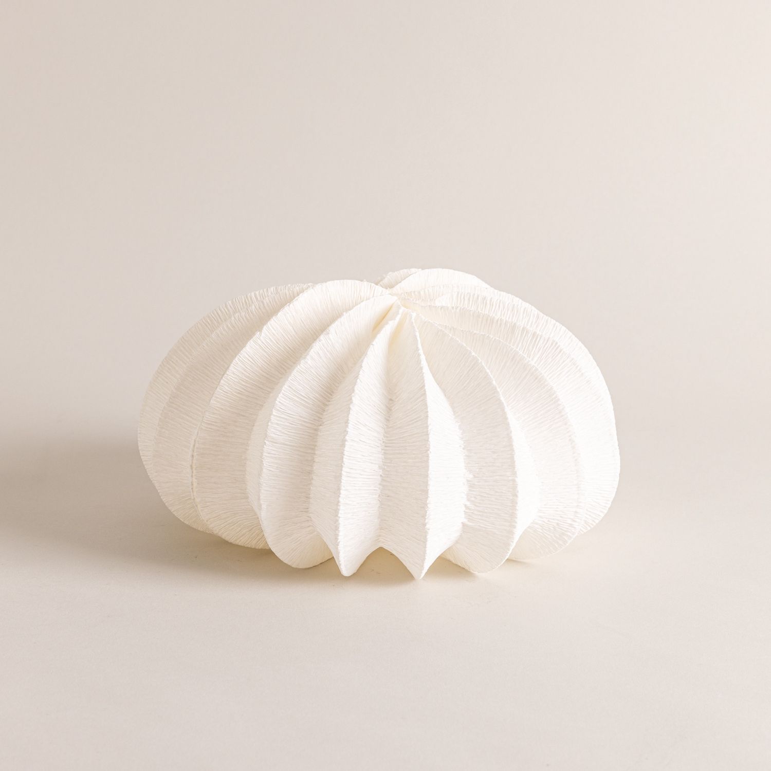 Pleated Sculptural Paper Lantern
