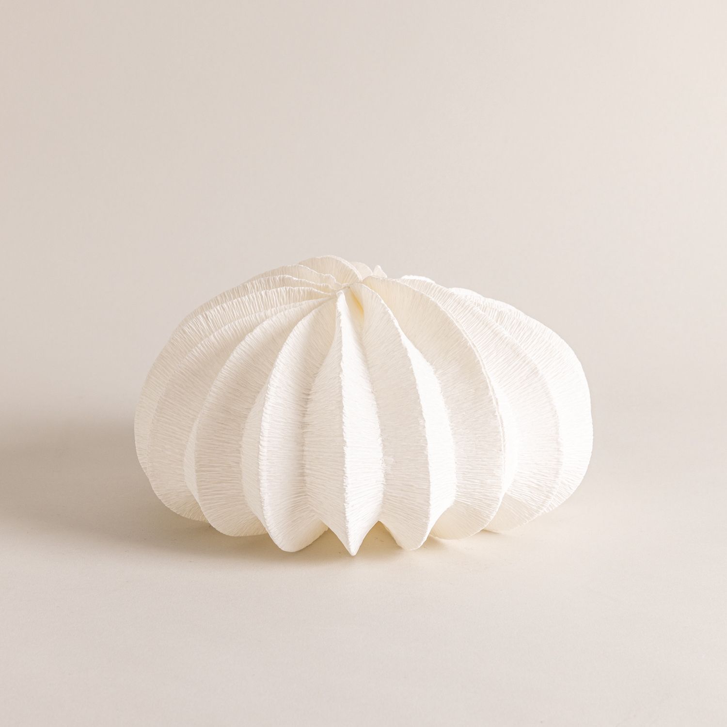 Pleated Sculptural Paper Lantern