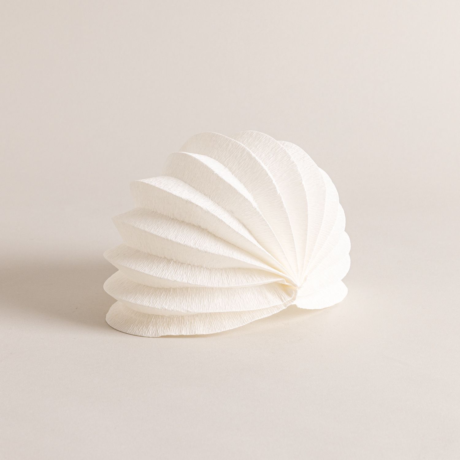 Half Moon Pleated Light Sculpture