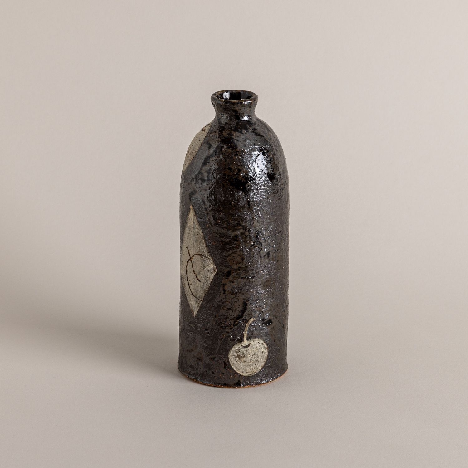 Narrow Bottle with Patchwork