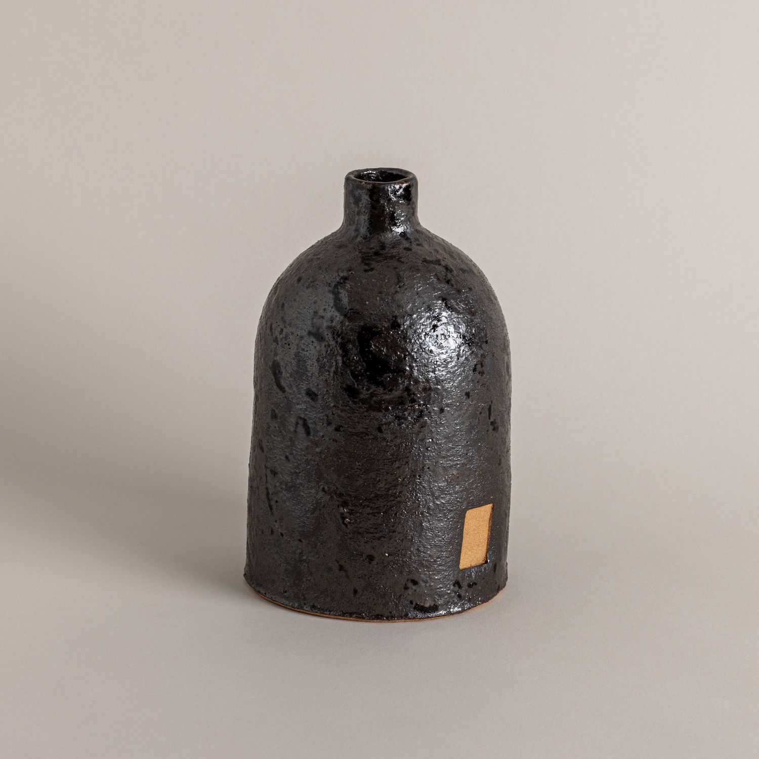 Black Vessel with Square