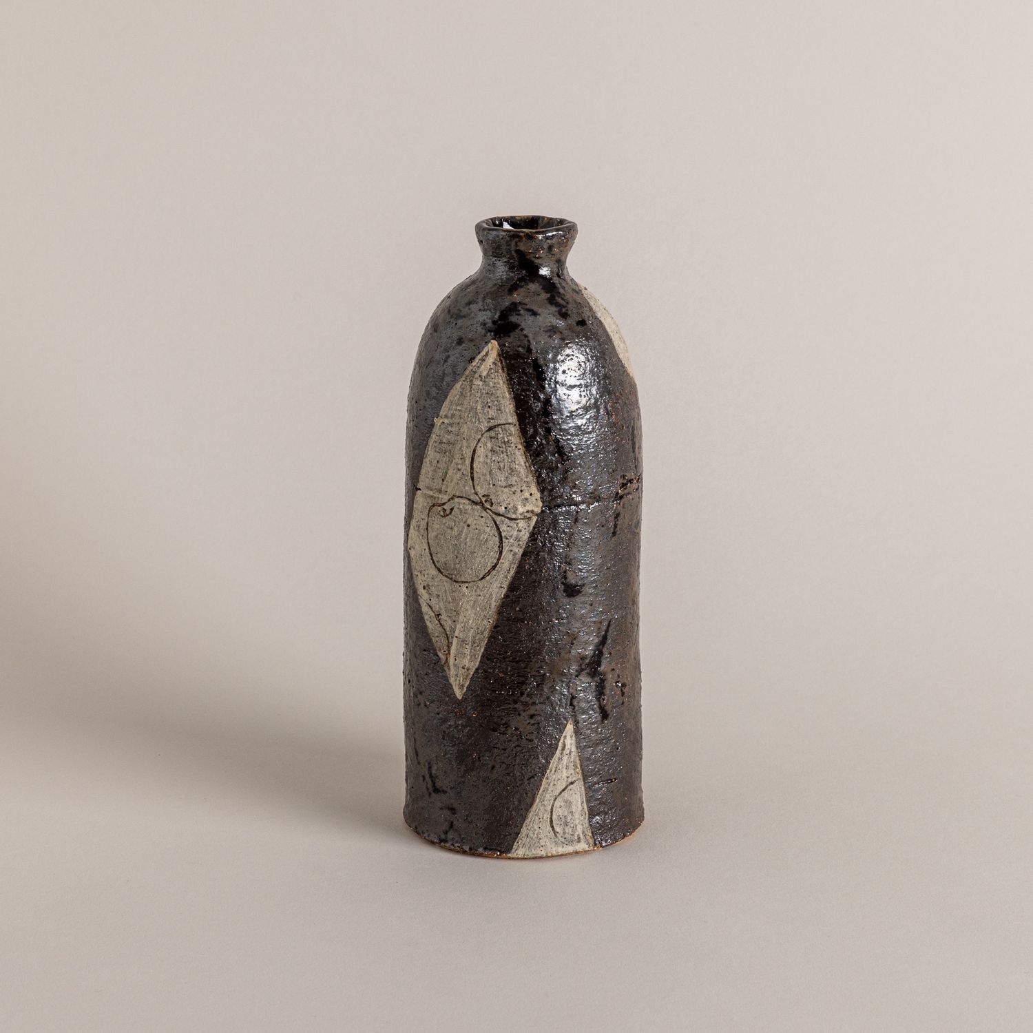 Narrow Bottle with Patchwork