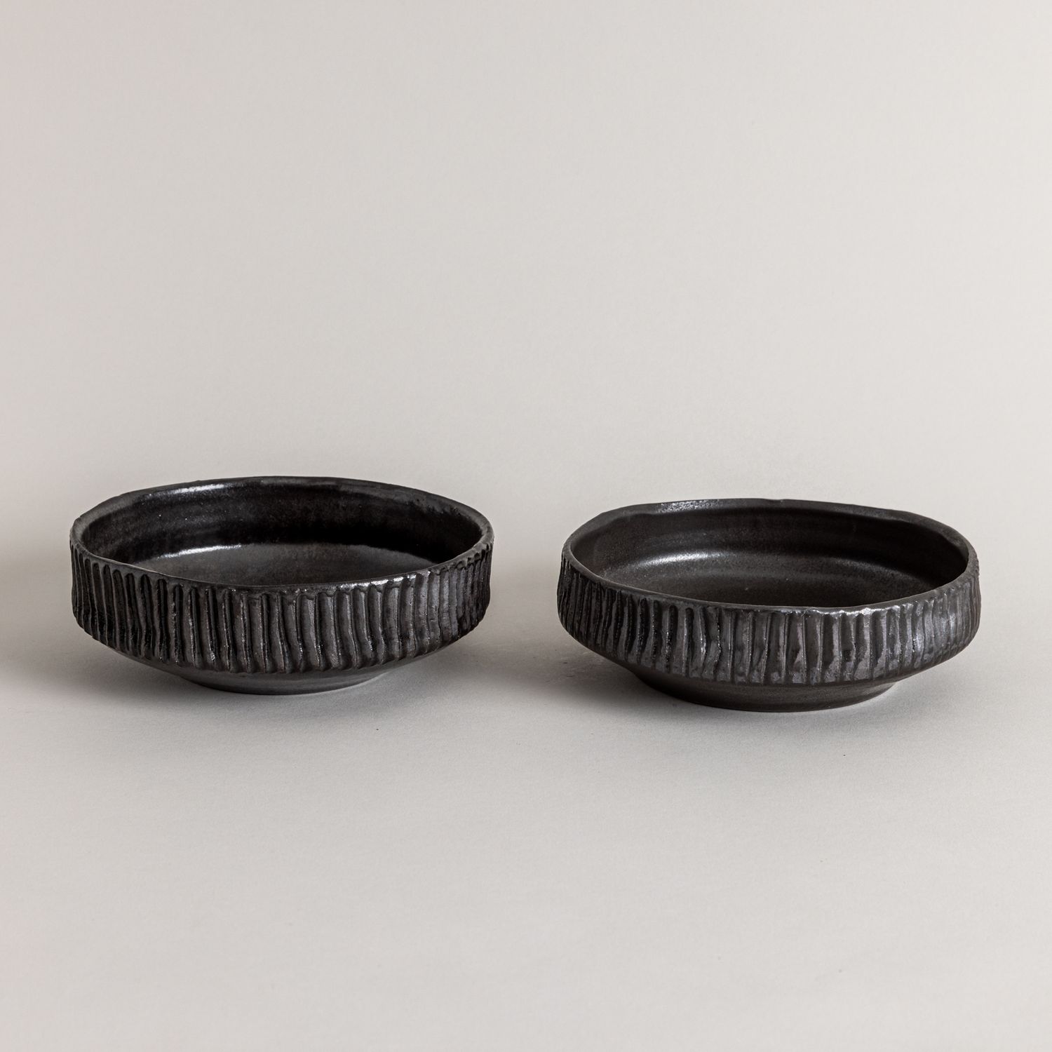 Landscape Bowl Pair - Black