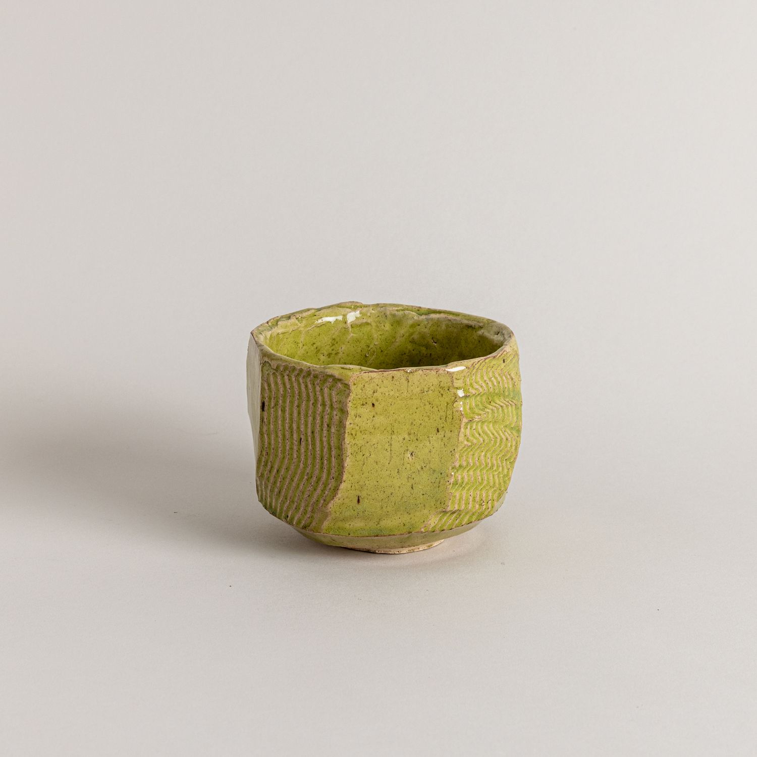 Kurinkuki Chawan with Chartreuse Glaze n. 3