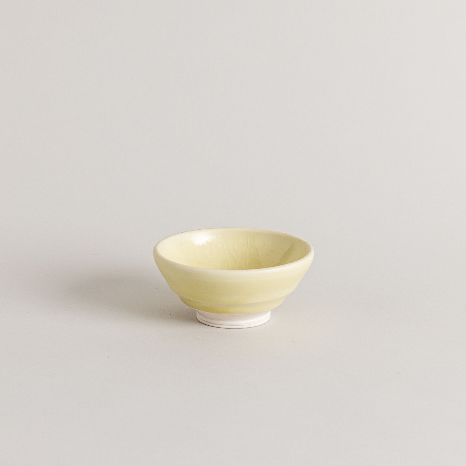 Yellow on White Porcelain Sakazuki