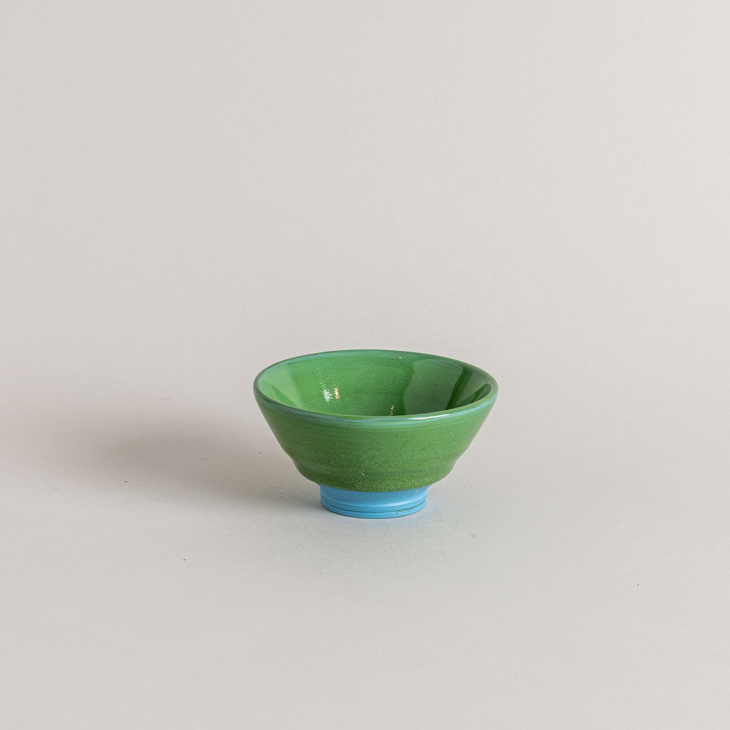 Green on Blue Porcelain Sakazuki
