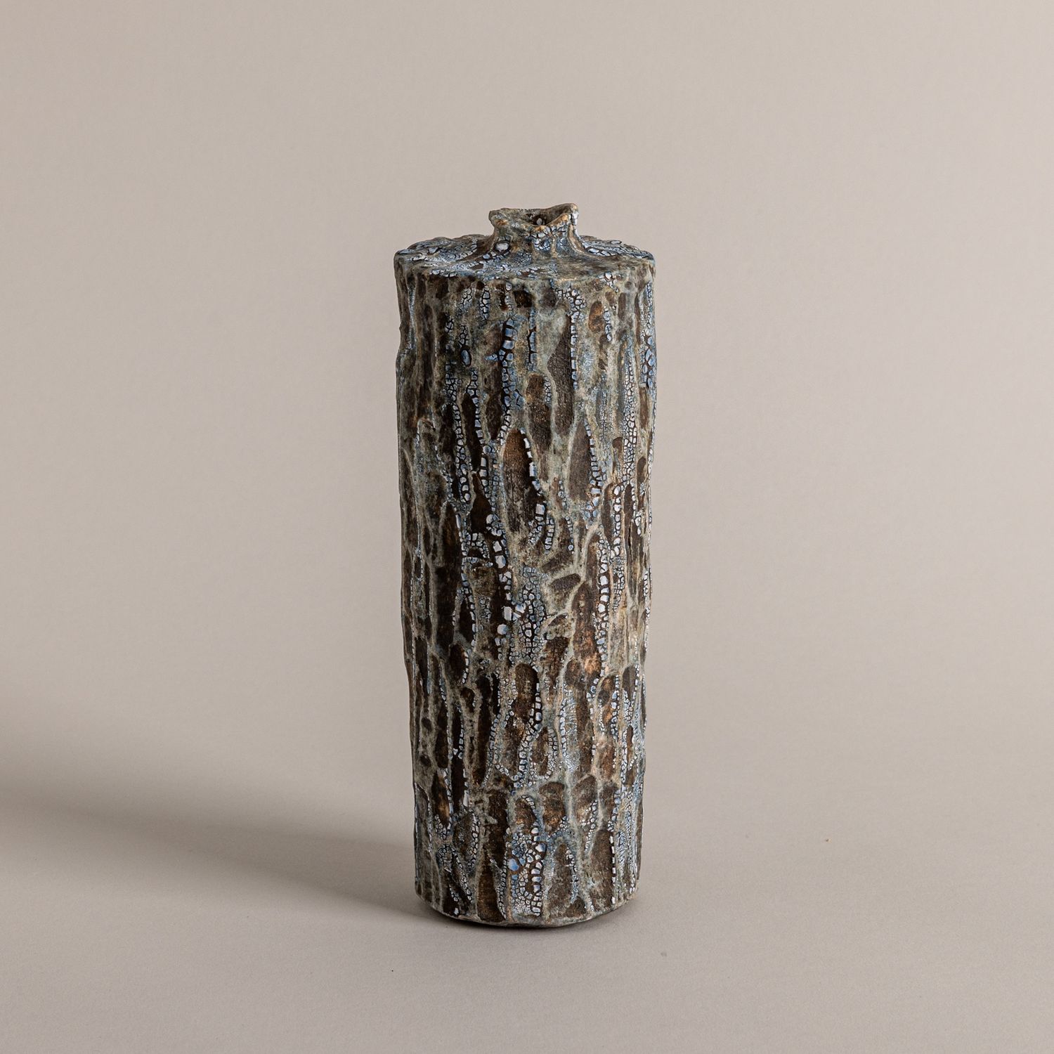 Blue and Grey Textured Bottle Form n. 2