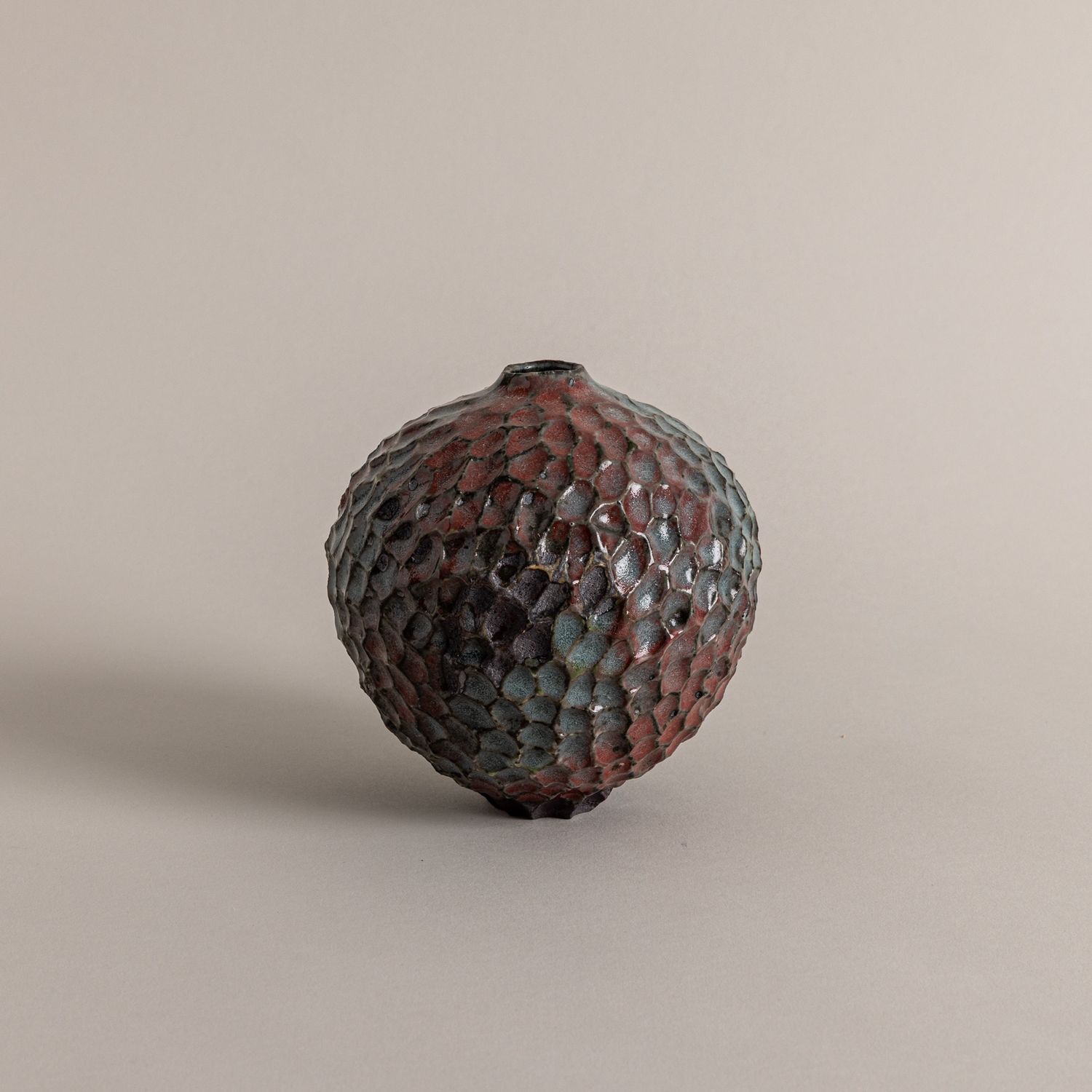 Blue and Pink Textured Small Moonvase