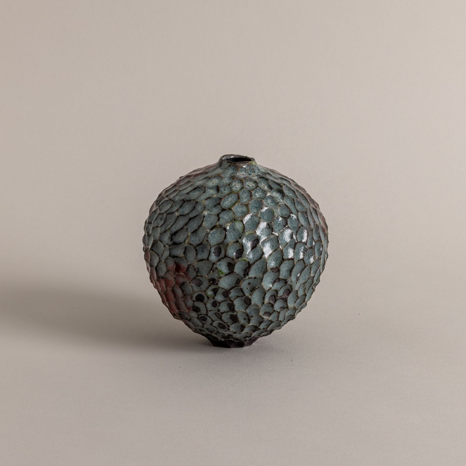 Blue and Pink Textured Small Moonvase