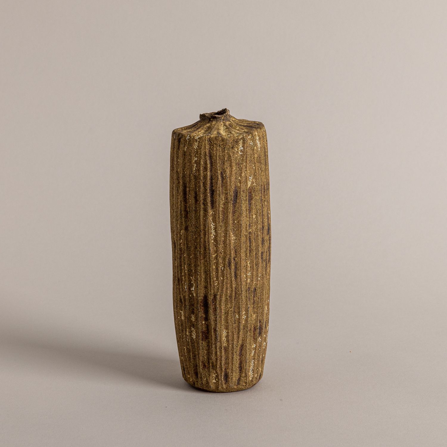 Orche, White, and Rust Textured Bottle Form