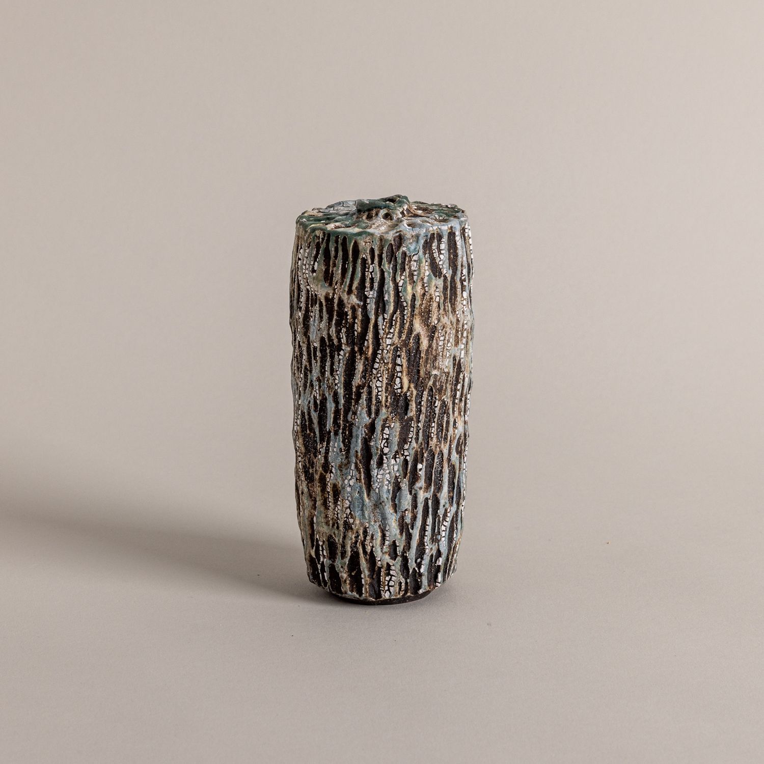 Blue and Grey Textured Bottle Form n. 3