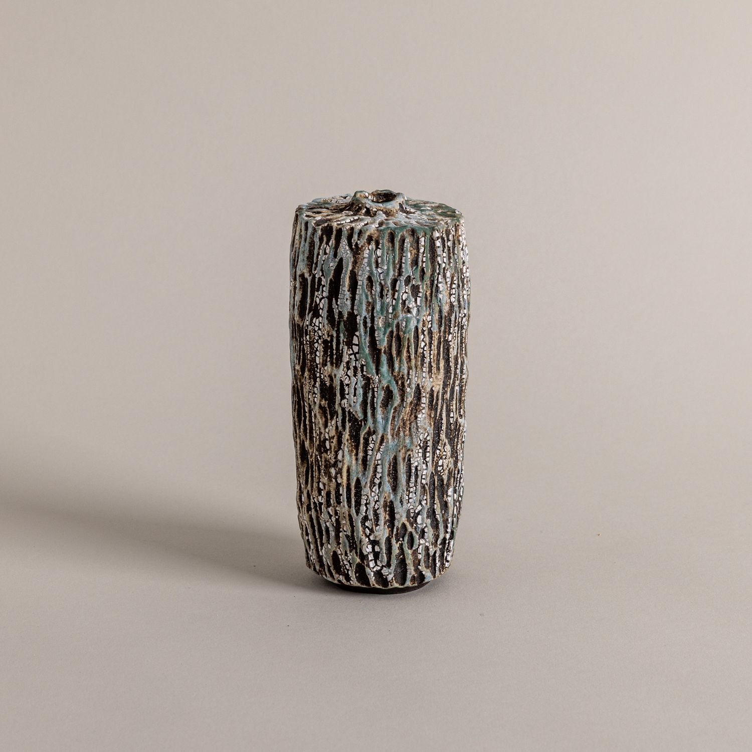 Blue and Grey Textured Bottle Form n. 3