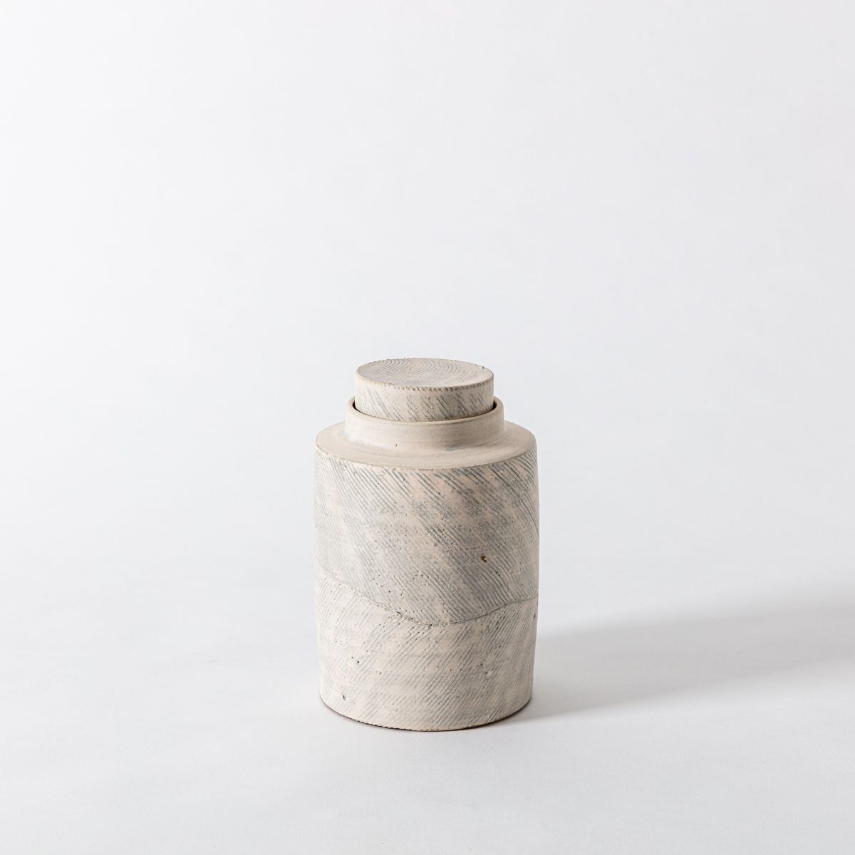 Herringbone Lidded Canister