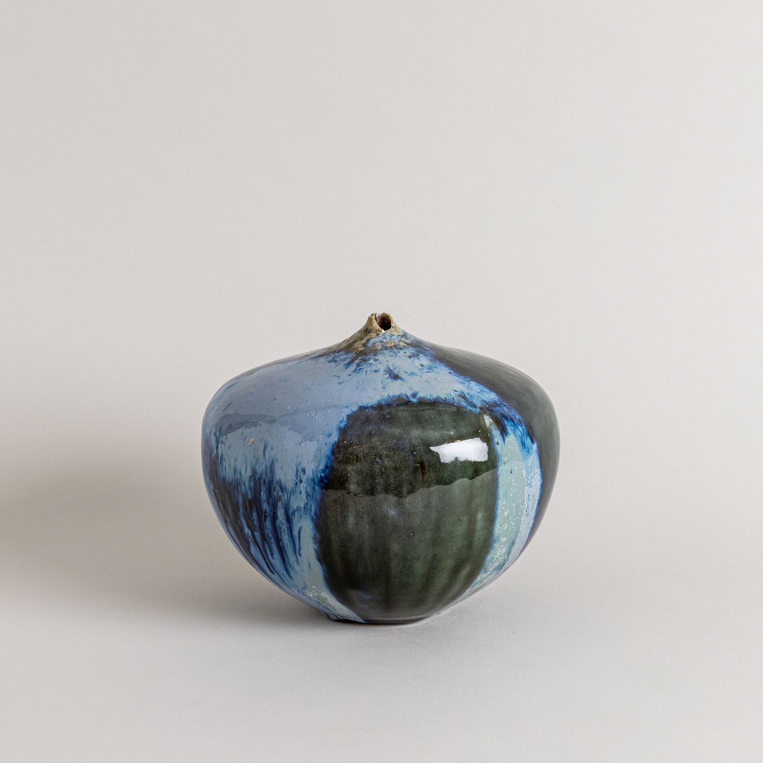 Blue and Black Vessel