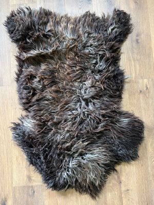 Silver, Black, Brown XL Pelt