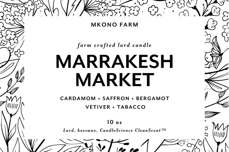 Lard Candle - Marrakesh Market Lard Candle - Marrakesh Market