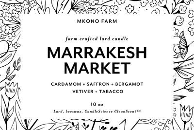 Lard Candle - Marrakesh Market Lard Candle - Marrakesh Market