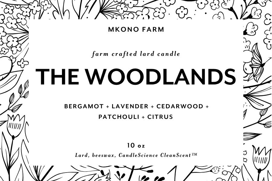 Lard Candle - The WOODLANDS