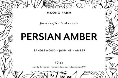 Lard Candle - Persian Amber