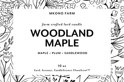 Lard Candle - WOODLAND MAPLE Lard Candle - WOODLAND MAPLE