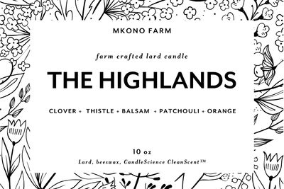 Lard Candle - THE HIGHLANDS Lard Candle - THE HIGHLANDS