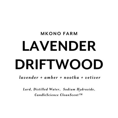 Lard Soap | LAVENDER DRIFTWOOD