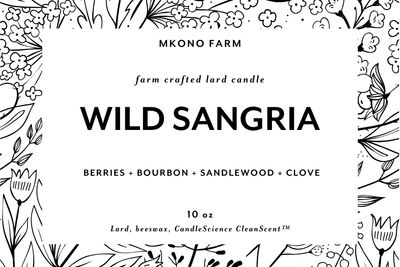 Lard Candle - WILD SANGRIA