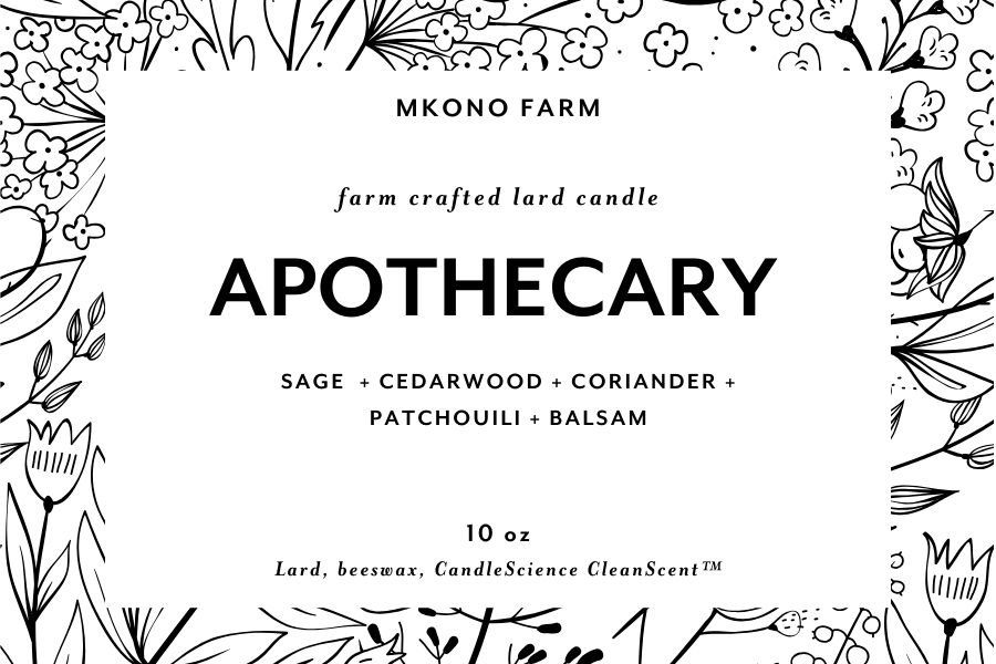 Lard Candle - Apothecary