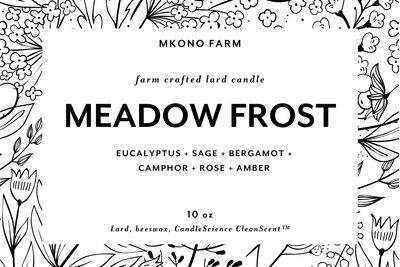 Lard Candle - Meadow Frost Lard Candle - Meadow Frost