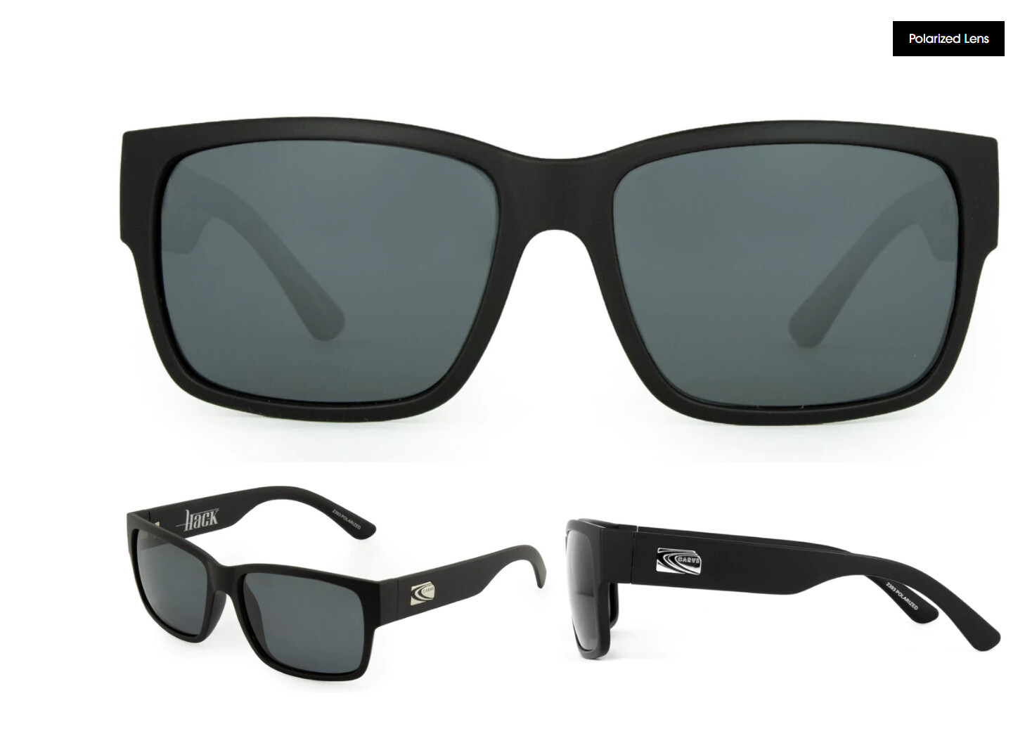 Hack Matte Black/ Grey Polarised (2392)