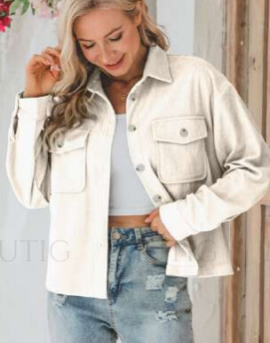 Corduroy Cropped Jacket