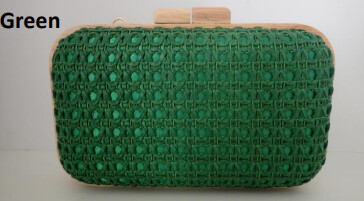 Mesh /wooden clutch FSB2303