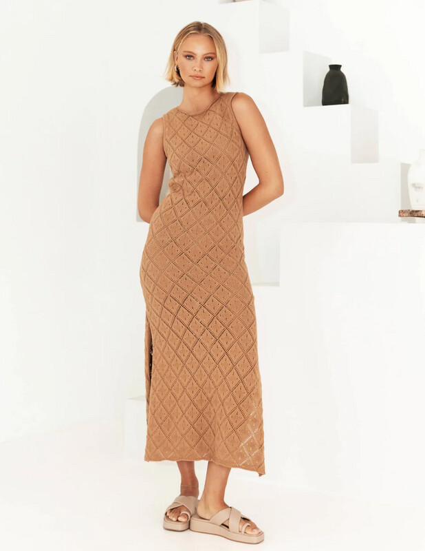 Crochet Side split Dress