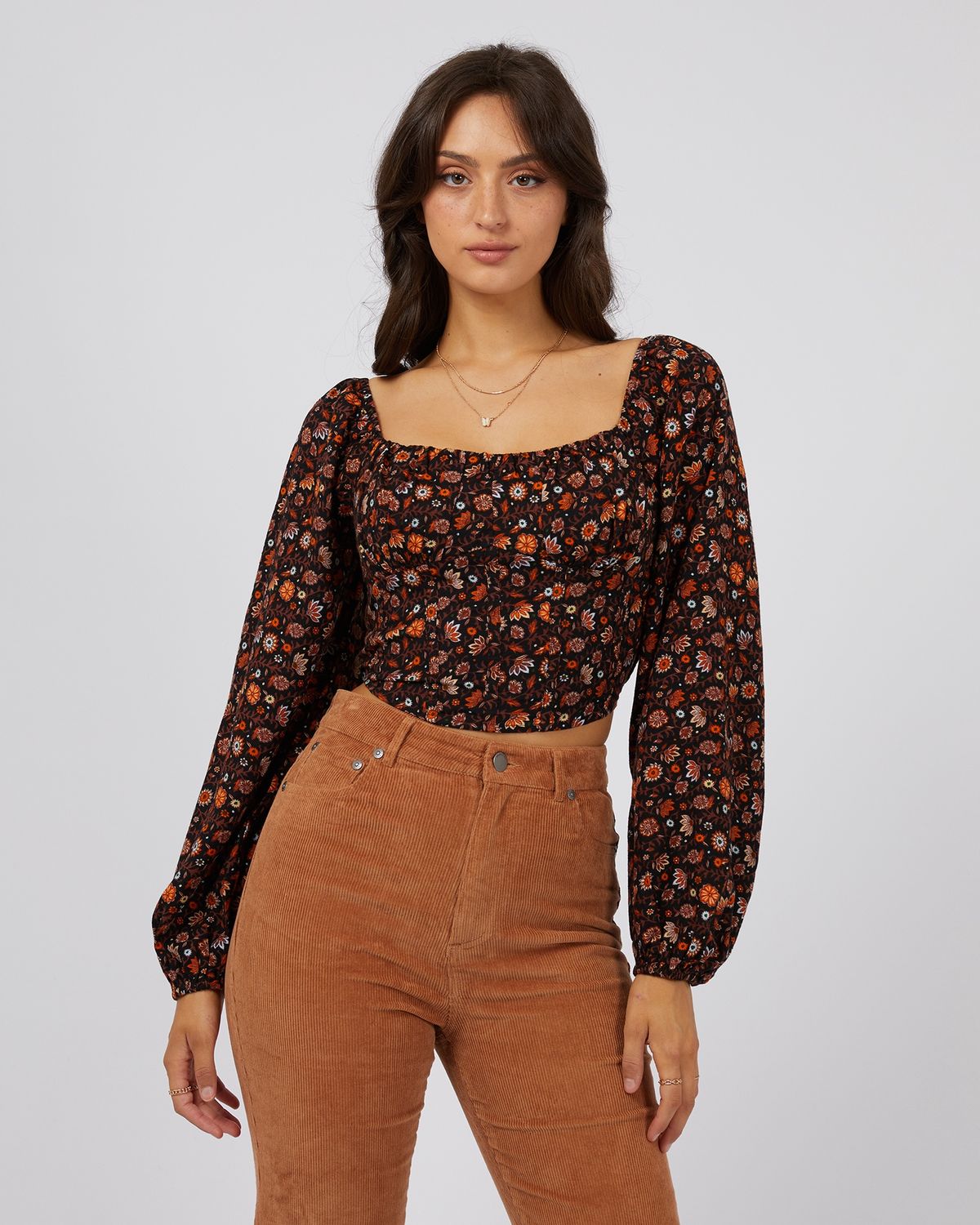 Luna Floral Top, Size: 8