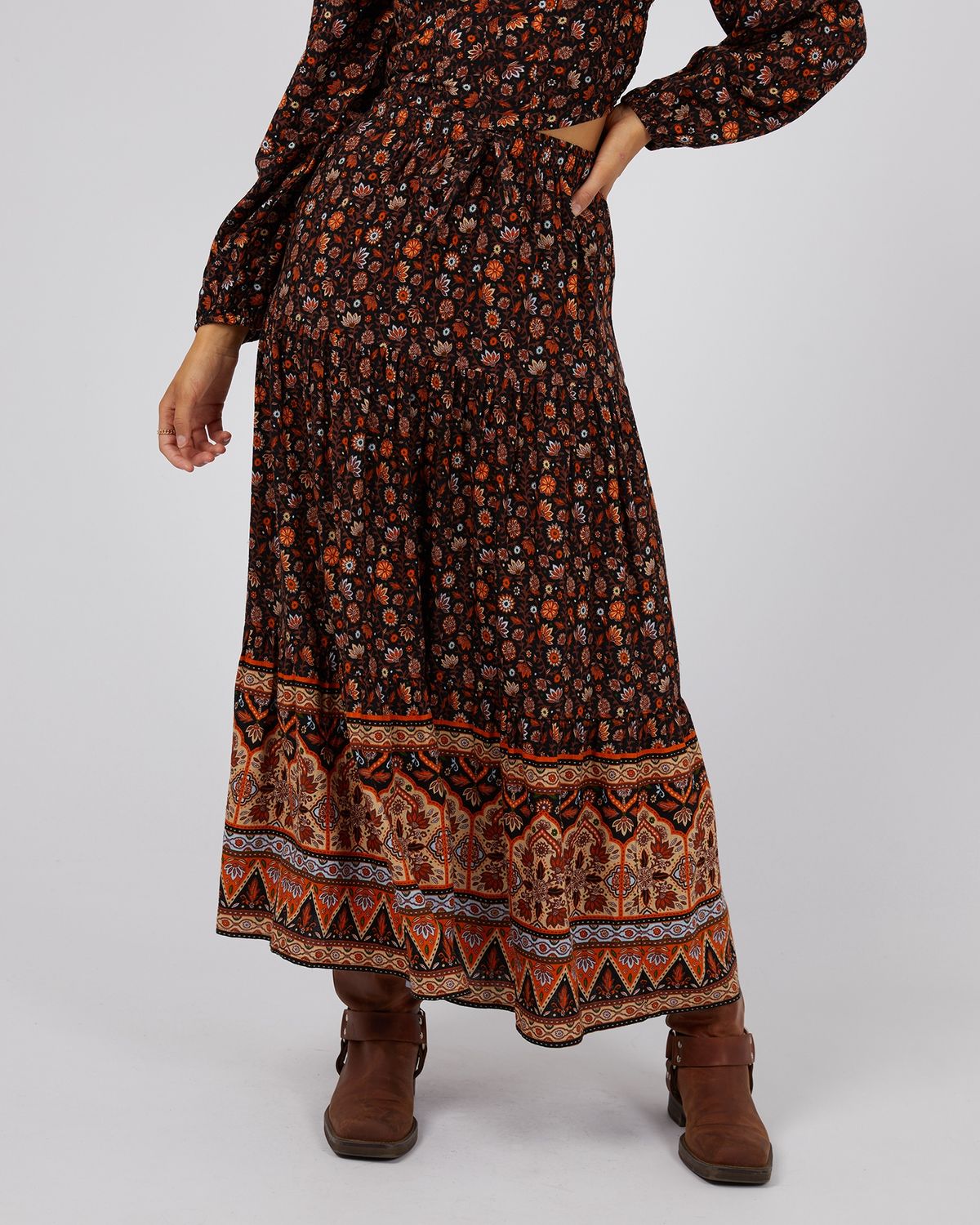 Luna Floral Maxi Skirt