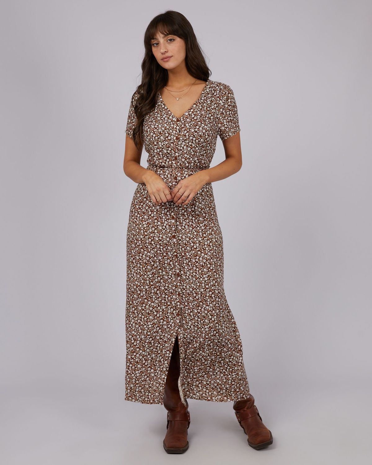 Tallows Floral Midi Dress