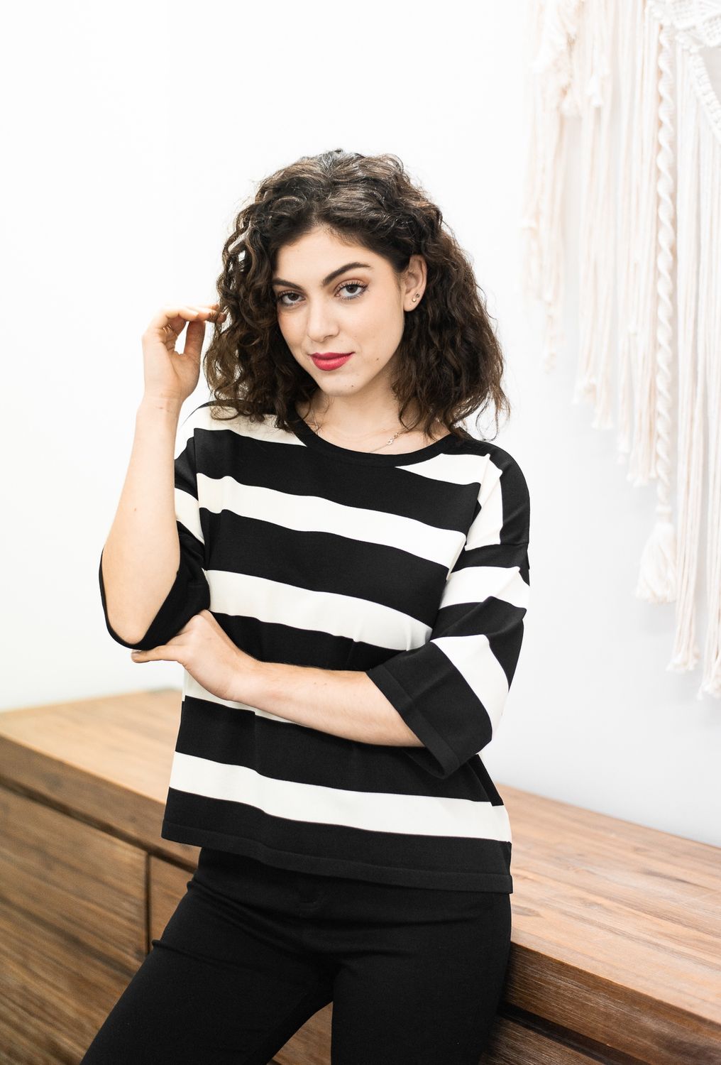 K3379 Bold Stripe Top
