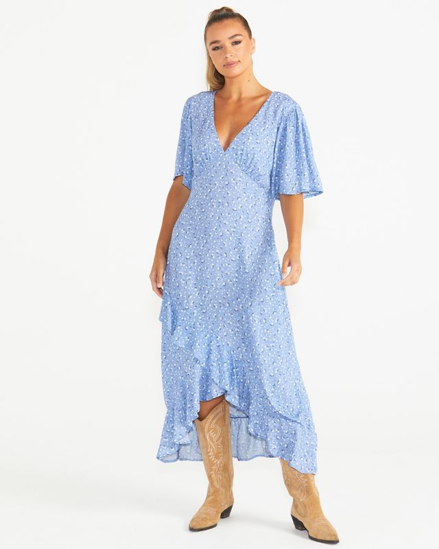 Dixie Midi Frill dress