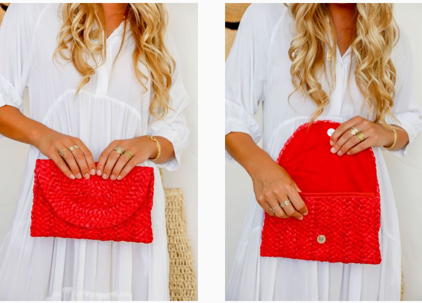 FSB2118 Woven Clutch